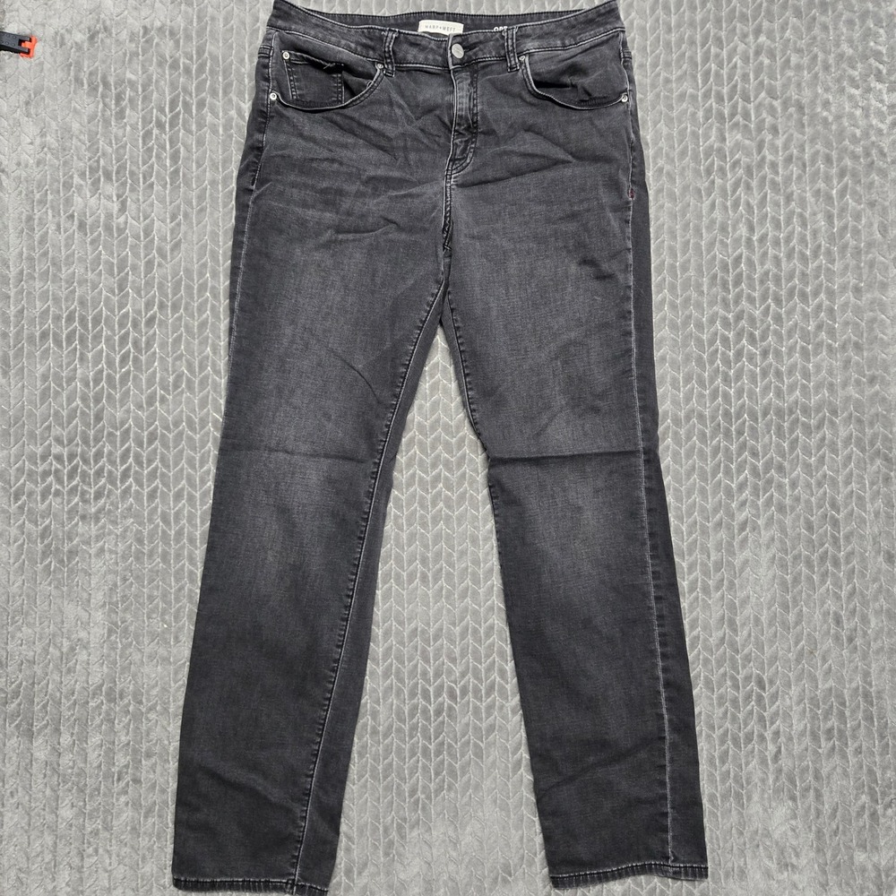 Warp + Weft ORD Chicago Straight Leg Jeans Mens 35x34* Faded Black Stretch Denim